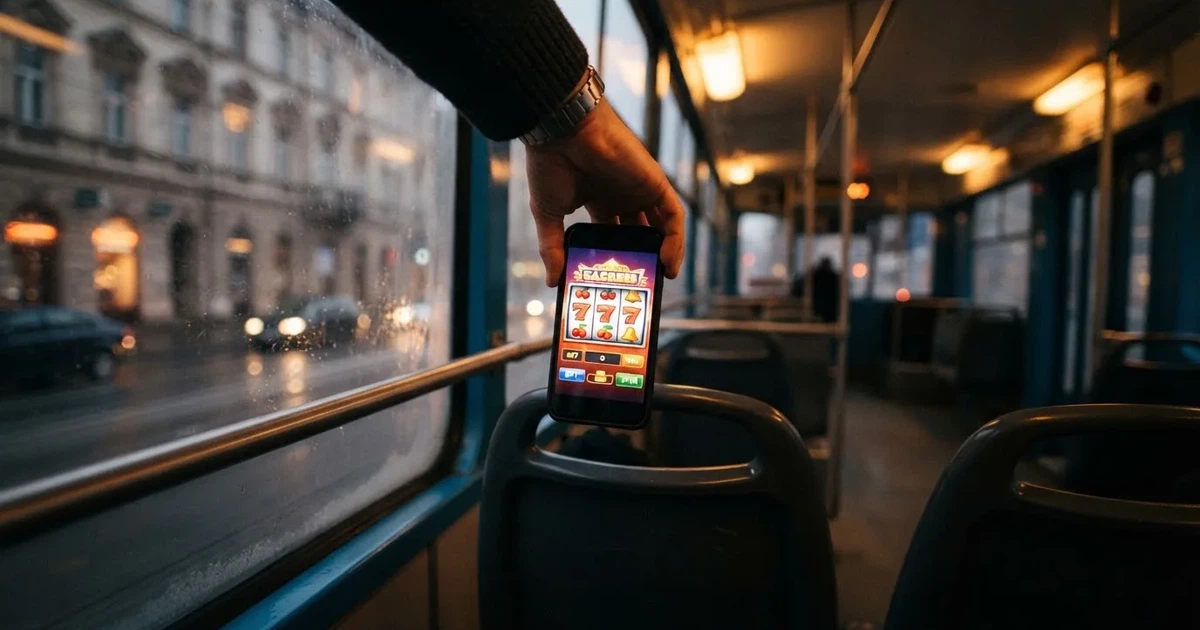 Mobitel u ruci u zagrebačkom tramvaju jedne zimske večeri — casina za android u hrvatskoj